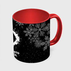 Кружка 3D Снежный The Callisto Protocol, цвет: 3D-белый + красный