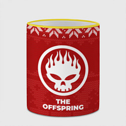 Кружка 3D Новогодний The Offspring, цвет: 3D-желтый кант — фото 2