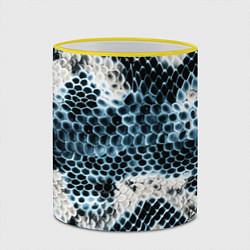 Кружка 3D Из кожи змеи, цвет: 3D-желтый кант — фото 2