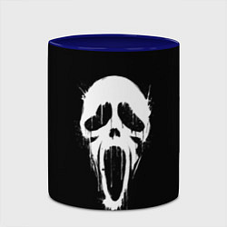Кружка 3D Крик маска, цвет: 3D-белый + синий — фото 2
