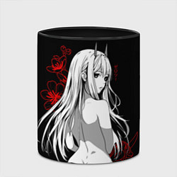 Кружка 3D Zero Two sexy, цвет: 3D-белый + черный — фото 2