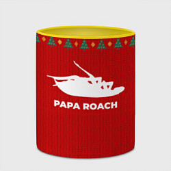 Кружка 3D Papa Roach new year, цвет: 3D-белый + желтый — фото 2