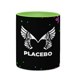Кружка 3D Placebo конфети, цвет: 3D-белый + светло-зеленый — фото 2