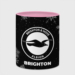 Кружка 3D Снежный Brighton, цвет: 3D-белый + розовый — фото 2