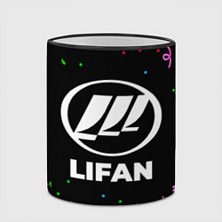 Кружка 3D Lifan конфети, цвет: 3D-черный кант — фото 2