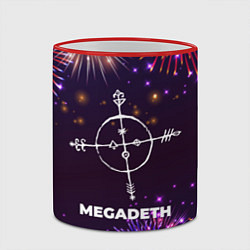 Кружка 3D Праздничный Megadeth, цвет: 3D-красный кант — фото 2