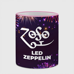 Кружка 3D Праздничный Led Zeppelin, цвет: 3D-розовый кант — фото 2