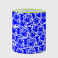 Кружка 3D Nirvana logo blue, цвет: 3D-светло-зеленый кант — фото 2