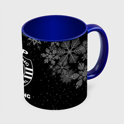 Кружка 3D Снежный Sporting, цвет: 3D-белый + синий