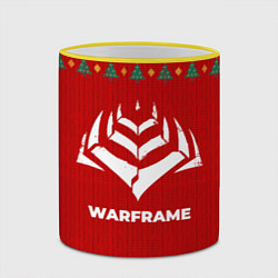 Кружка 3D Warframe new year, цвет: 3D-желтый кант — фото 2