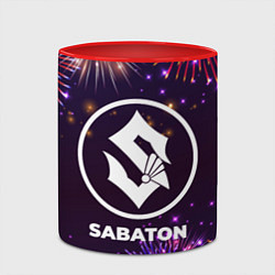 Кружка 3D Праздничный Sabaton, цвет: 3D-белый + красный — фото 2