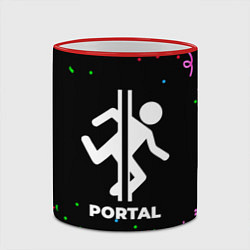 Кружка 3D Portal конфети, цвет: 3D-красный кант — фото 2