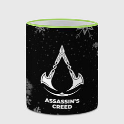 Кружка 3D Снежный Assassins Creed, цвет: 3D-светло-зеленый кант — фото 2
