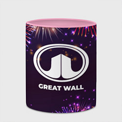 Кружка 3D Праздничный Great Wall, цвет: 3D-белый + розовый — фото 2