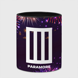 Кружка 3D Праздничный Paramore, цвет: 3D-белый + черный — фото 2
