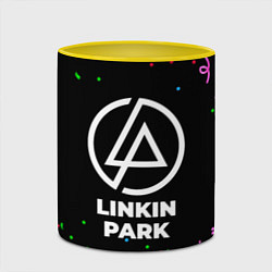 Кружка 3D Linkin Park конфети, цвет: 3D-белый + желтый — фото 2