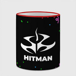Кружка 3D Hitman конфети, цвет: 3D-красный кант — фото 2