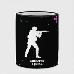 Кружка 3D Counter Strike конфети, цвет: 3D-черный кант — фото 2