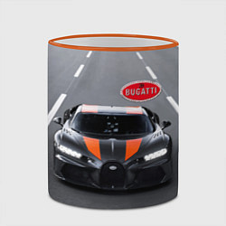 Кружка 3D Bugatti - лучший среди равных, цвет: 3D-оранжевый кант — фото 2
