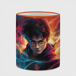 Кружка 3D Harry Potter, цвет: 3D-оранжевый кант — фото 2