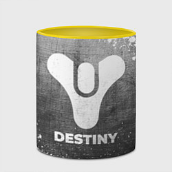 Кружка 3D Destiny - grey gradient, цвет: 3D-белый + желтый — фото 2