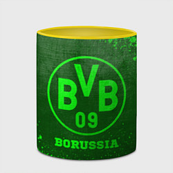 Кружка 3D Borussia - green gradient, цвет: 3D-белый + желтый — фото 2