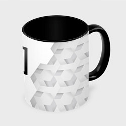 Кружка 3D Paramore white poly, цвет: 3D-белый + черный