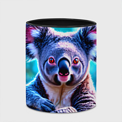 Кружка 3D Большая коала, цвет: 3D-белый + черный — фото 2