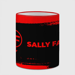Кружка 3D Sally Face - red gradient по-горизонтали, цвет: 3D-красный кант — фото 2