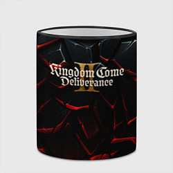 Кружка 3D Kingdom Come Deliverance 2 логотип, цвет: 3D-черный кант — фото 2