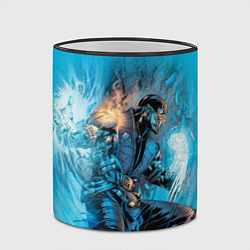 Кружка 3D Mortal Kombat - Sub-Zero, цвет: 3D-черный кант — фото 2