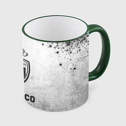 Кружка 3D Monaco - white gradient, цвет: 3D-зеленый кант