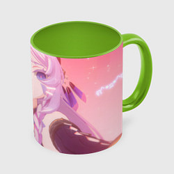 Кружка 3D Genshin Impact Ситлали нэко, цвет: 3D-белый + светло-зеленый