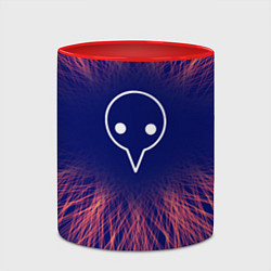 Кружка 3D Evangelion red energy, цвет: 3D-белый + красный — фото 2
