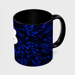 Кружка 3D Beastars blue energy, цвет: 3D-белый + черный