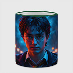 Кружка 3D Гарри поттер в ночи, цвет: 3D-зеленый кант — фото 2