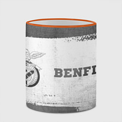 Кружка 3D Benfica - white gradient по-горизонтали, цвет: 3D-оранжевый кант — фото 2