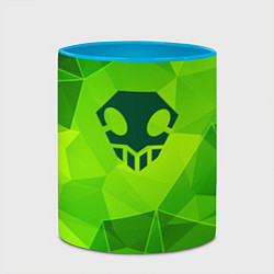 Кружка 3D Bleach green poly, цвет: 3D-белый + небесно-голубой — фото 2