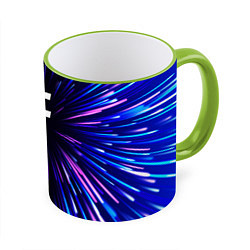 Кружка 3D Tokio Hotel neon energy, цвет: 3D-светло-зеленый кант