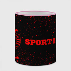 Кружка 3D Sporting - red gradient по-горизонтали, цвет: 3D-розовый кант — фото 2