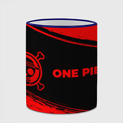Кружка 3D One Piece - red gradient по-горизонтали, цвет: 3D-синий кант — фото 2