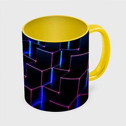 Кружка 3D Zoom, цвет: 3D-белый + желтый