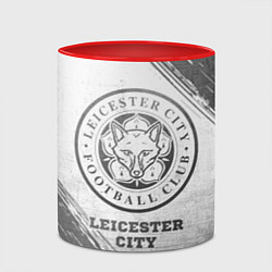 Кружка 3D Leicester City - white gradient, цвет: 3D-белый + красный — фото 2