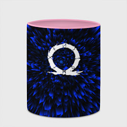 Кружка 3D God of War blue energy, цвет: 3D-белый + розовый — фото 2