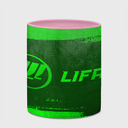Кружка 3D Lifan - green gradient по-горизонтали, цвет: 3D-белый + розовый — фото 2