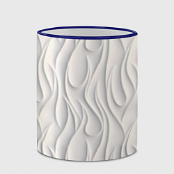 Кружка 3D Рельефный узор, цвет: 3D-синий кант — фото 2