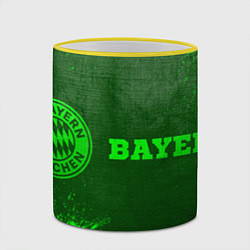 Кружка 3D Bayern - green gradient по-горизонтали, цвет: 3D-желтый кант — фото 2