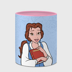 Кружка 3D Beautiful Belle - big pictures, цвет: 3D-белый + розовый — фото 2