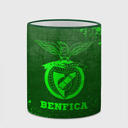 Кружка 3D Benfica - green gradient, цвет: 3D-зеленый кант — фото 2