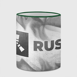 Кружка 3D Rust - white gradient по-горизонтали, цвет: 3D-зеленый кант — фото 2